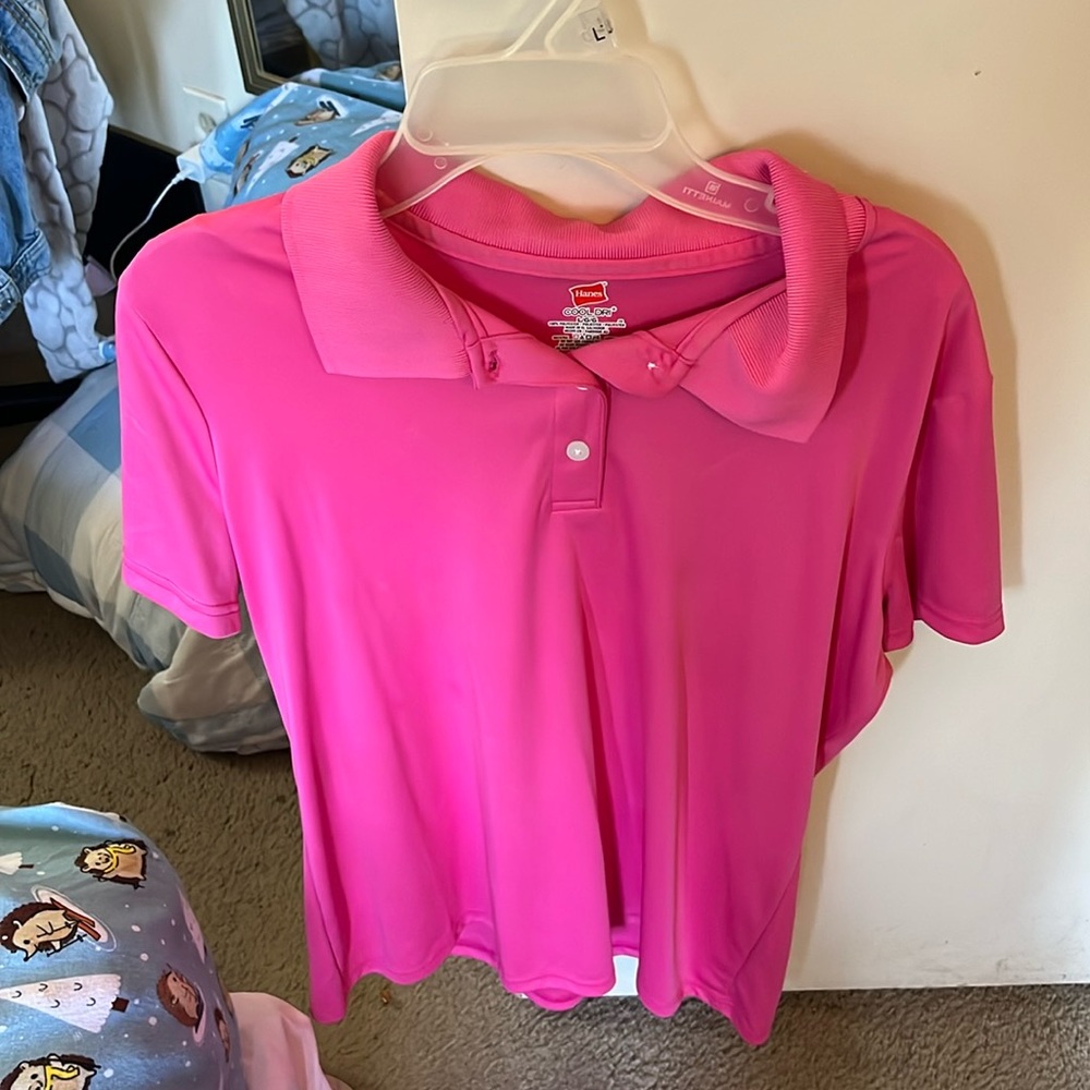Hanes cool dri moisture wicking polo shirt for women